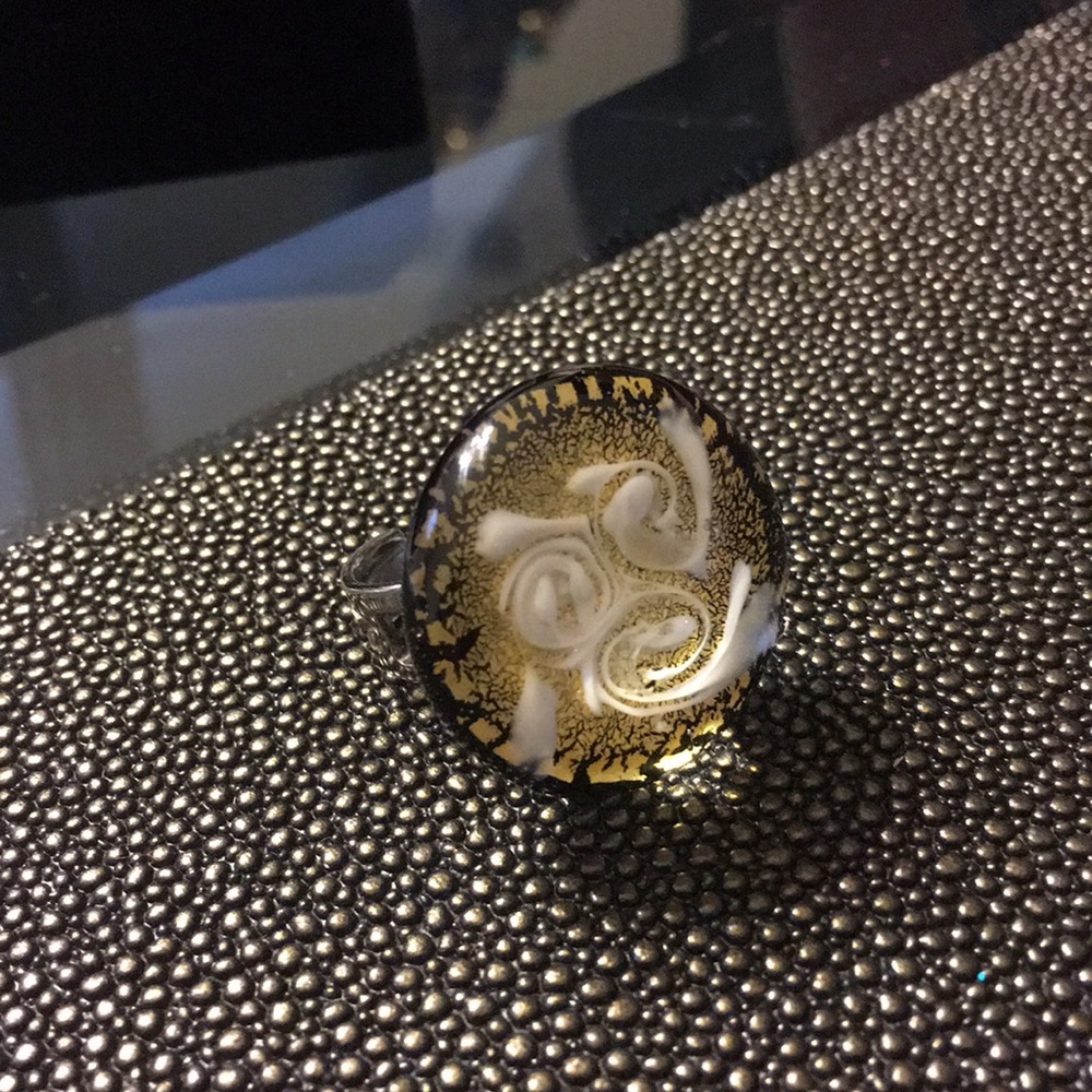 Murano glass ring